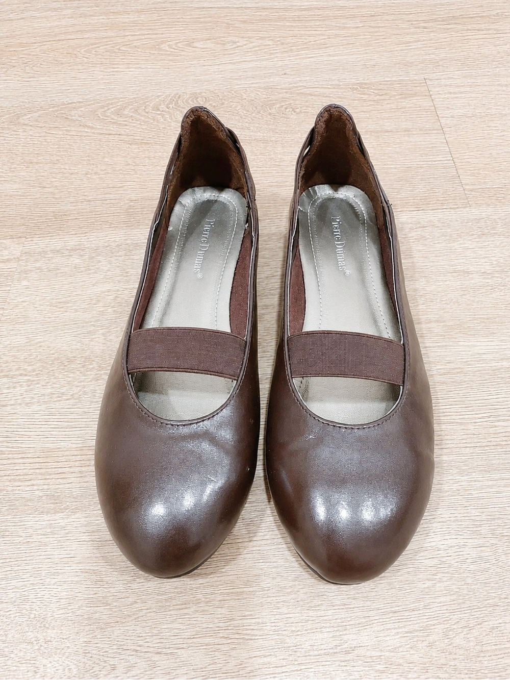 PIERRE DUMAS/WOMEN'S/SZ.10/ LOAFERS/SLIP-ON SHOES/COMFORT/FLATS/STRAPS/BROWN/